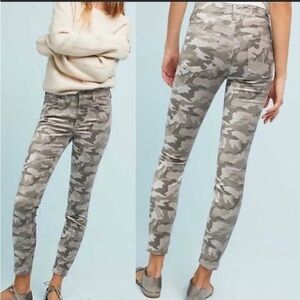 PILCRO and the letterpress high rise camo skinny pants